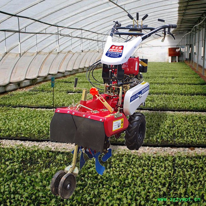 山药种植开沟培土机 小型手扶可旋转旋耕机 启航手扶山地耕地机 大葱开沟培土机图4