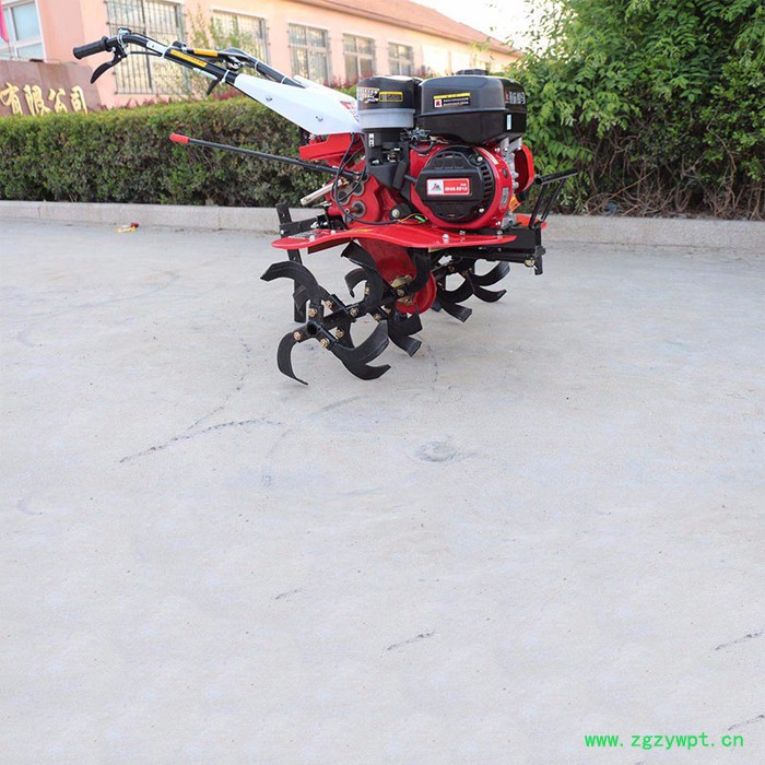 山药种植开沟培土机 小型手扶可旋转旋耕机 启航手扶山地耕地机 大葱开沟培土机图2