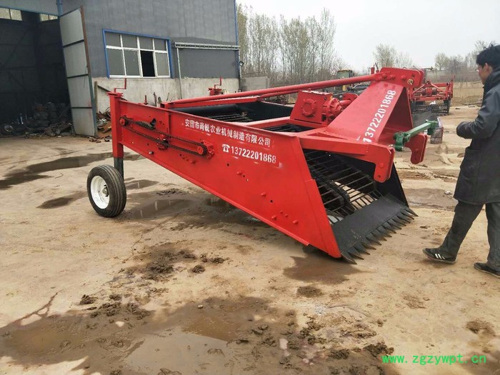 经济实用不伤根茎不漏药链条式辣根黄芩根茎作物药材收获机图4