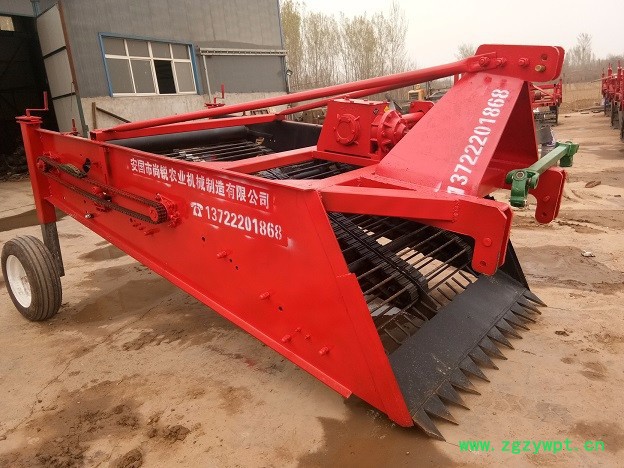 经济实用不伤根茎不漏药链条式辣根黄芩根茎作物药材收获机