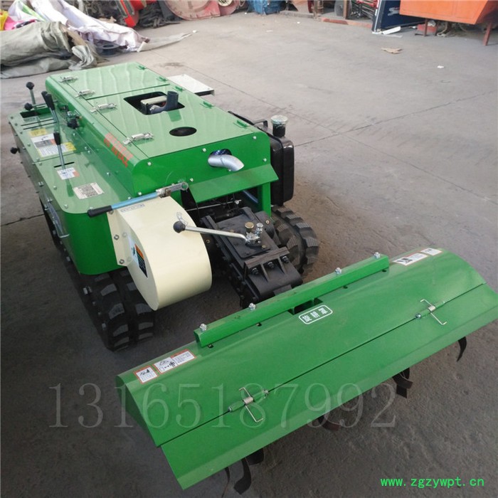 山药果园起垄机 连云港山地爬坡履带果树开沟机 自走式果园耕地机图3