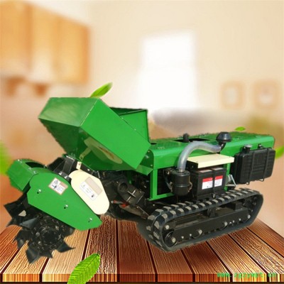 山药果园起垄机 连云港山地爬坡履带果树开沟机 自走式果园耕地机