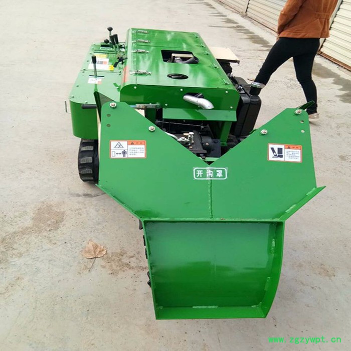 山西大马力耕地机 自走式履带施肥回填机图片视频  富兴牌山药种植开沟机图6