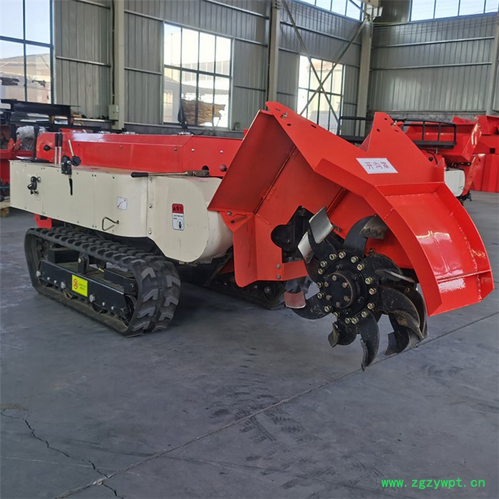 遥控款果园专用打药机   履带式果园开沟机图5