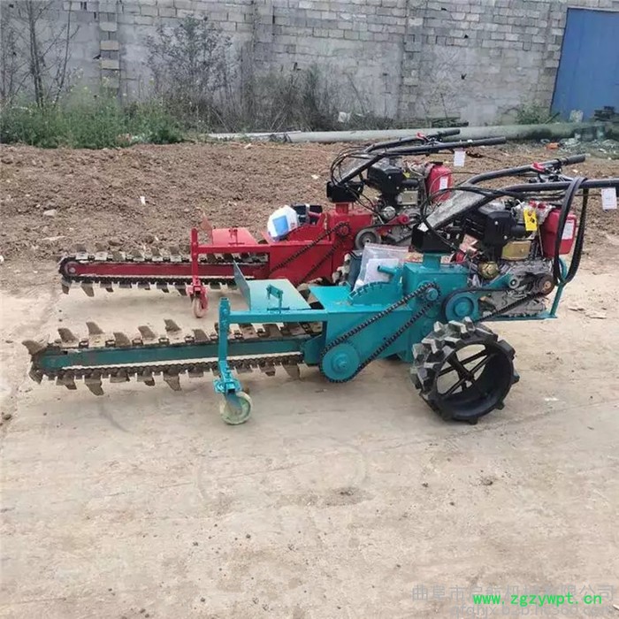 启航自来水管道开沟机 链条式开沟机 山药开沟机图7