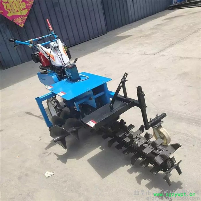 启航自来水管道开沟机 链条式开沟机 山药开沟机图6