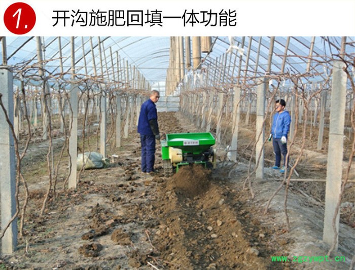 山药打沟机松土机开沟机 小型果园施肥开沟机 自走式开沟施肥机富兴图7