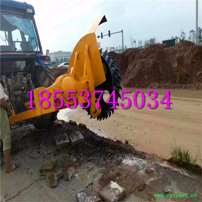 农用苗木开沟施肥机 多功能链条式开沟机 山药种植开沟机图4