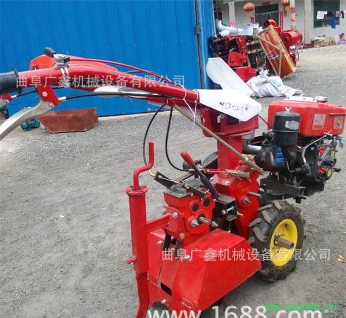 田园管理机选广鑫机械 大葱山药种植施肥机 大姜茶园农田开沟培土图2