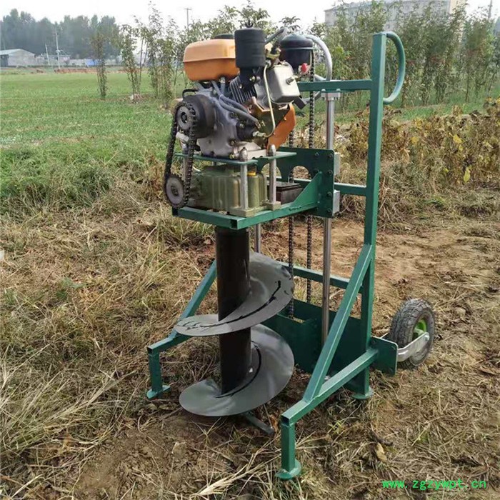 柴油大功率挖坑机 手药脚踩汽油柴油挖坑机品种齐全 汽油栽树挖坑机图2