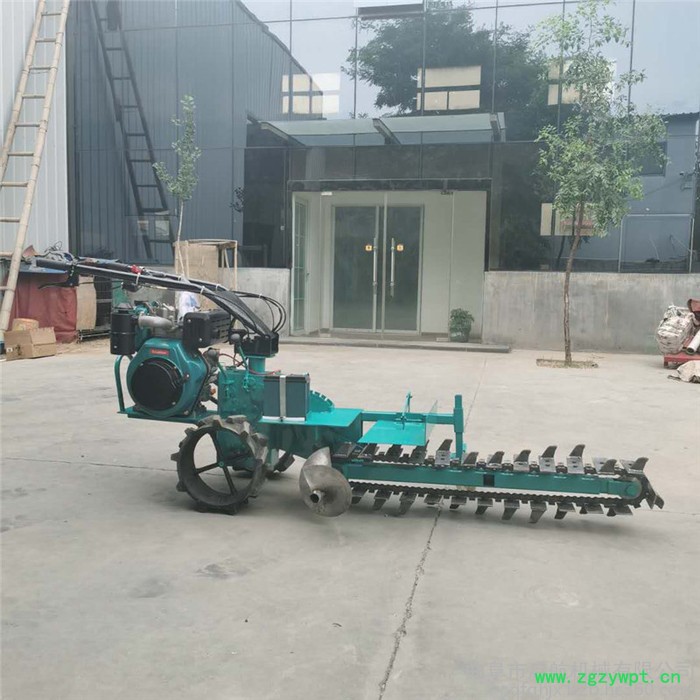 电线管道开沟机 山药种植链条开沟机 启航挖沟机图片图6