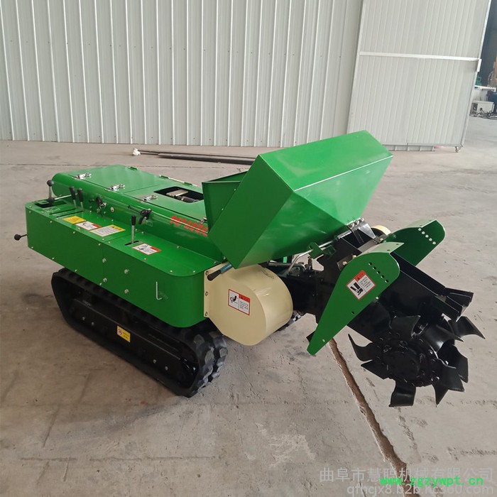 履带式果园开沟机 履带式电启动打药旋耕开沟机 慧聪机械批发图3