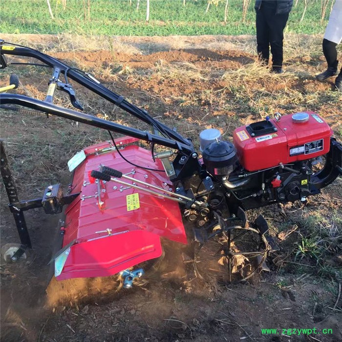 药材基地开沟覆土机 启航四驱旋耕松土机 茶园施肥机价格图3