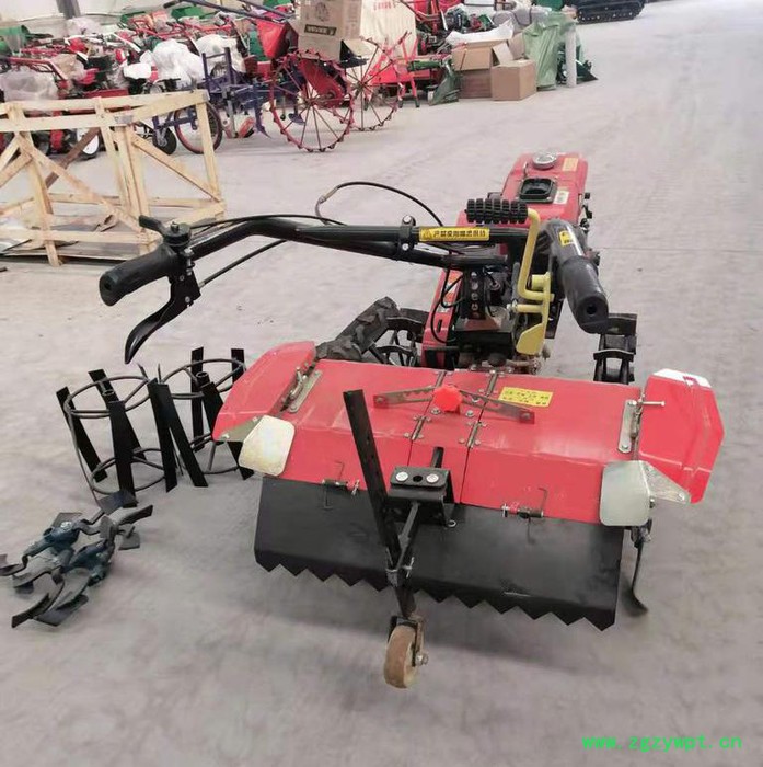 药材基地开沟覆土机 启航四驱旋耕松土机 茶园施肥机价格图7