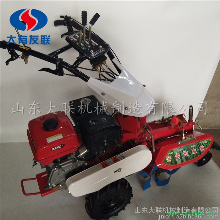 雨山区柴油10马力大葱开沟封根机 手扶药材种植封沟机 自走式小型开沟机**价廉图2