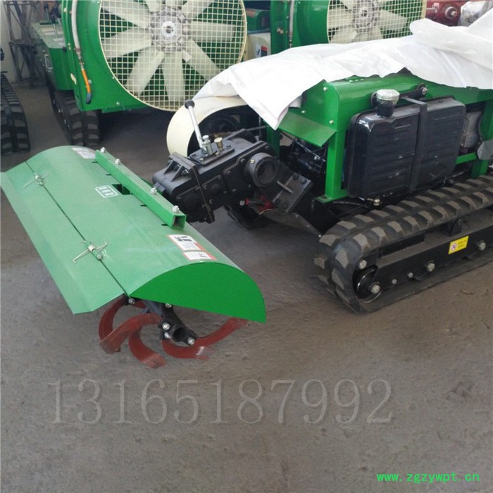 履带式山药大葱开沟机 富兴打梗用多功能旋耕机 田园管理机价格图3