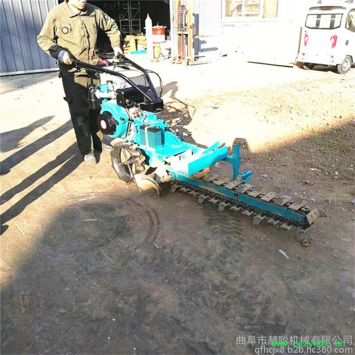 建筑工程管道开槽机 60厘米深度果园开沟机 电缆光缆管道挖沟机价格图2