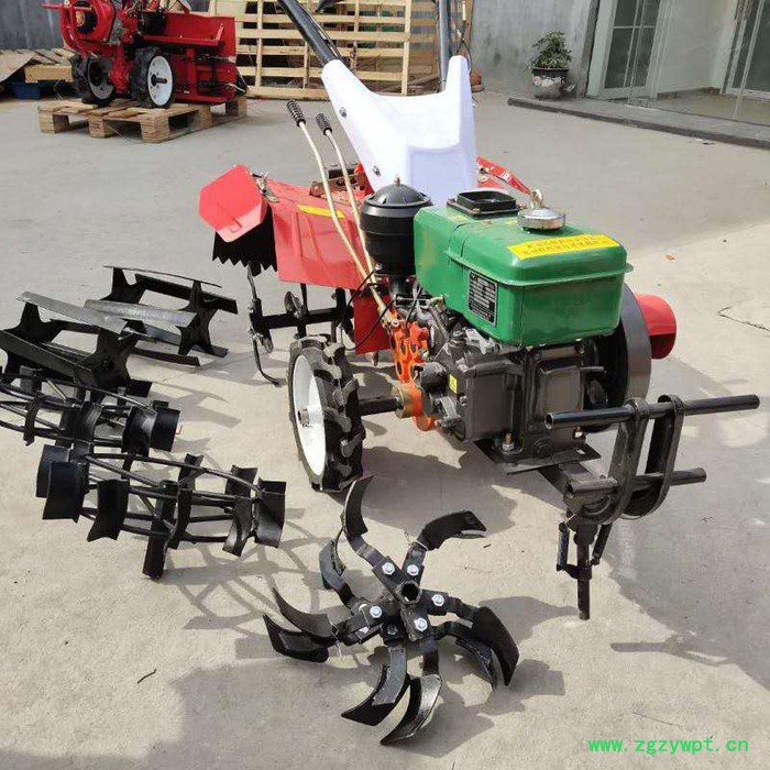 佳硕果园开沟手扶机 多功能手扶开沟机 打药锄草起垄旋耕机