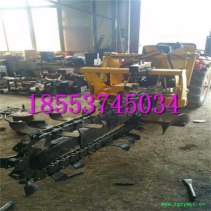 生姜种植开沟机 施肥浇水开沟机 挖深沟山药种植开沟机 链条式开沟机图5