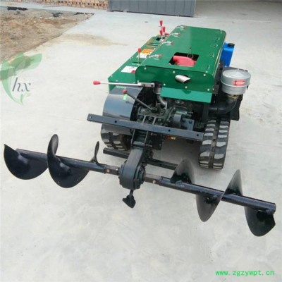 履带式 田园旋耕起垄施肥机 遥控果树施肥打药机 福建橘子树开沟回填机富兴
