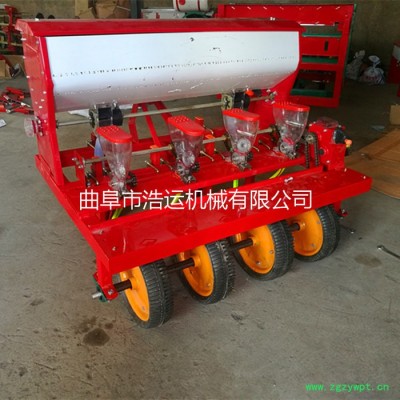 曲阜浩运机械供应拖拉机带6行精播机 中药材播种机 谷子高粱施肥机