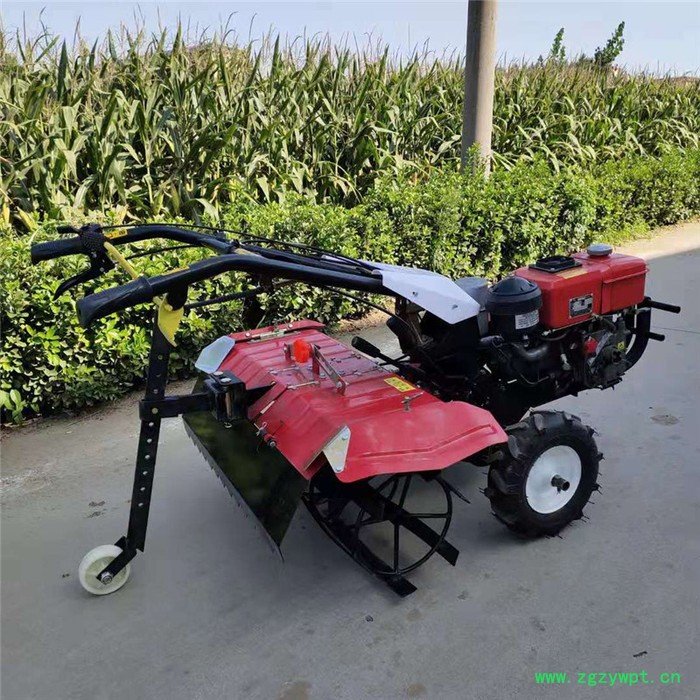 大葱培土开沟机价格 启航大葱山药地起垄机 苹果树施肥机图4