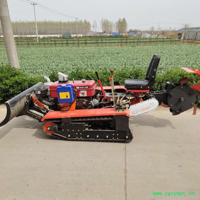 多功能履带打药施肥推土机 履带式培土开沟机 履带旋耕机图2