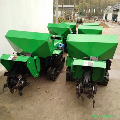 南方山地果园履带式旋耕机富兴 果树多功能履带开沟机 履带式开沟施肥打药机
