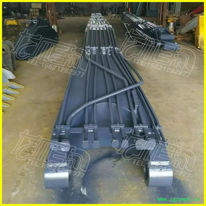 斗山300日立330挖掘机20米拆楼加长臂三节臂 Q345B锰钢制作 药芯焊丝焊接 可根据需求定做15-26米图2