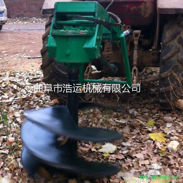 山东曲阜浩运机械农用蔬菜大棚埋桩挖坑机 山药种植打孔机 苗圃园林植树挖坑机图4
