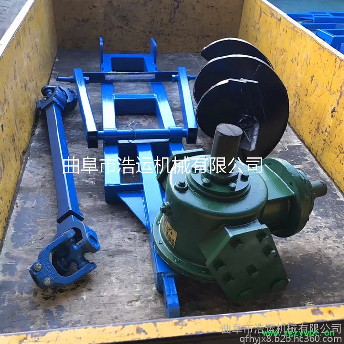山东曲阜浩运机械农用蔬菜大棚埋桩挖坑机 山药种植打孔机 苗圃园林植树挖坑机图6