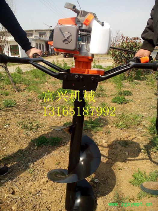 大棚挖坑机 富兴山药种植打沟机 高速公路栅栏挖坑机**图2