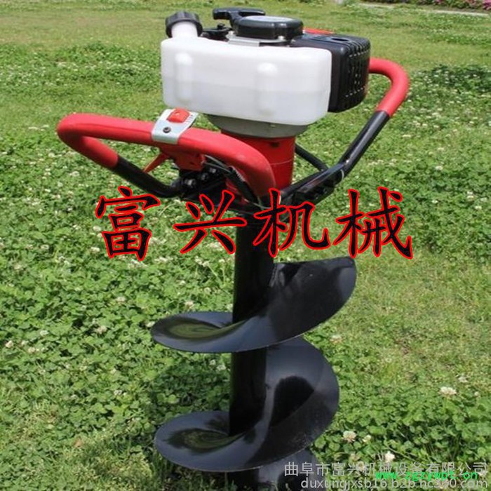 大棚挖坑机 富兴山药种植打沟机 高速公路栅栏挖坑机**图5