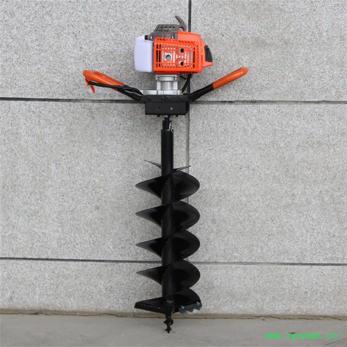 施工打孔打桩机   城市绿化钻眼挖坑机    山药种植钻眼机 纯紫铜耐磨挖坑机品牌图7