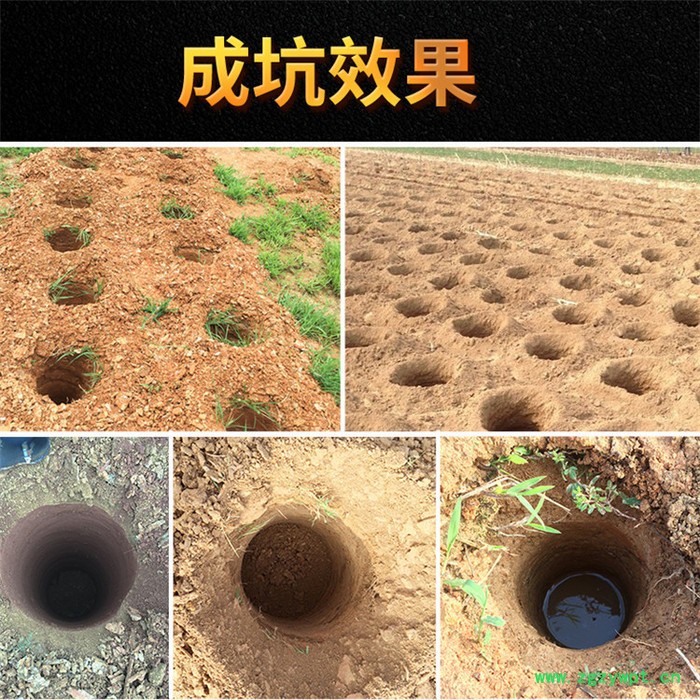 施工打孔打桩机   城市绿化钻眼挖坑机    山药种植钻眼机 纯紫铜耐磨挖坑机品牌图2
