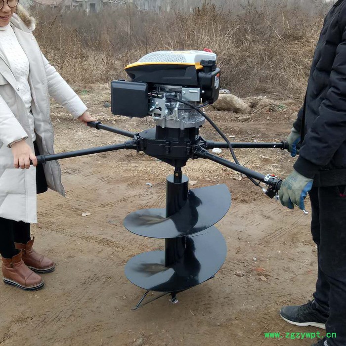 施工打孔打桩机   城市绿化钻眼挖坑机    山药种植钻眼机 纯紫铜耐磨挖坑机品牌图6