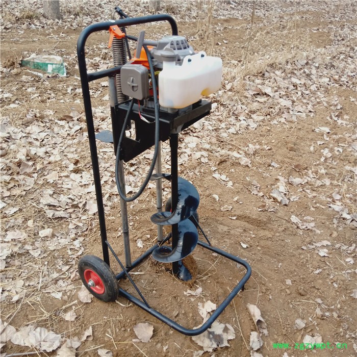 启航 园林植树种植山药树苗挖坑机 四冲程钻眼机 单人操作汽油挖坑机图8