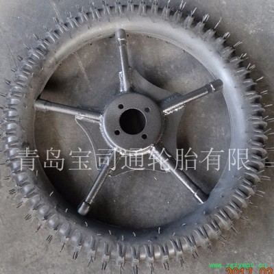 供应农用水田机械实心轮胎 外直径82cm 喷药插秧植保运苗开沟机轮 水田轮