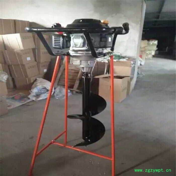 锰钢钻头挖坑机厂家 单人手提栽树钻眼机 山药种植打孔机图片图6
