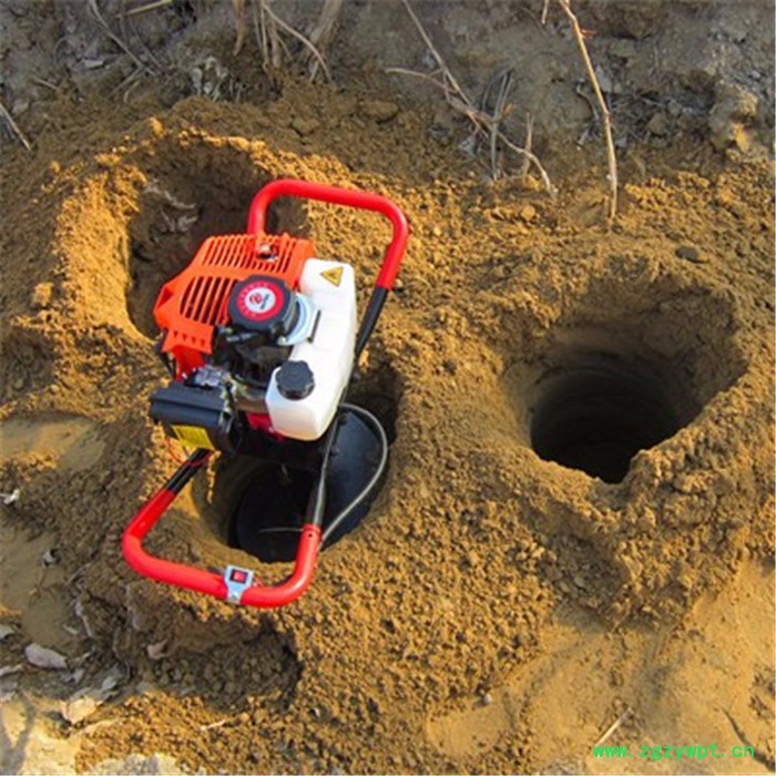 锰钢钻头挖坑机厂家 单人手提栽树钻眼机 山药种植打孔机图片图7