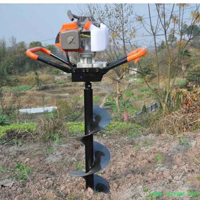 锰钢钻头挖坑机厂家 单人手提栽树钻眼机 山药种植打孔机图片图2