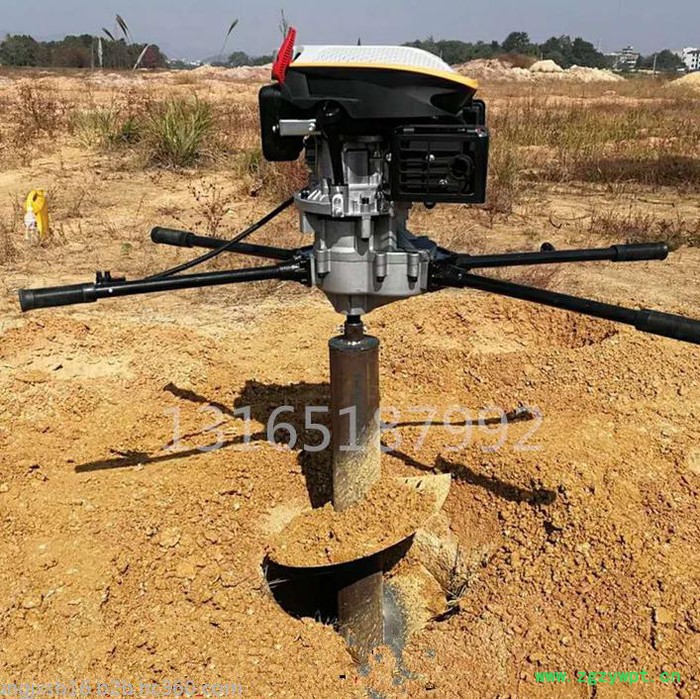 锰钢钻头挖坑机厂家 单人手提栽树钻眼机 山药种植打孔机图片图4