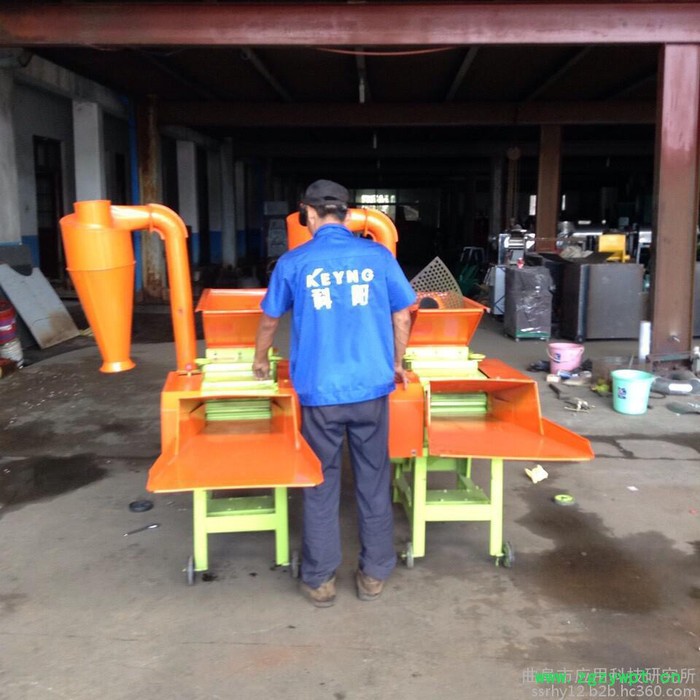 420粮食粉碎机皮带自动进料粉碎机多功能粉碎机牧草粉碎机不锈钢超微粉碎机科阳专业出品图3