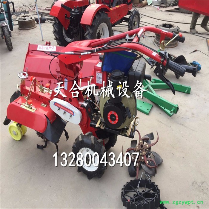 大葱种植封土机 大马力手扶山药开沟机 垂直轴微耕机 **价廉 松土开沟图8