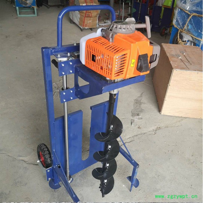 德州工程施工埋桩打坑机 宇晨铁路护栏围栏挖坑机 中药材种植挖坑机价格图6