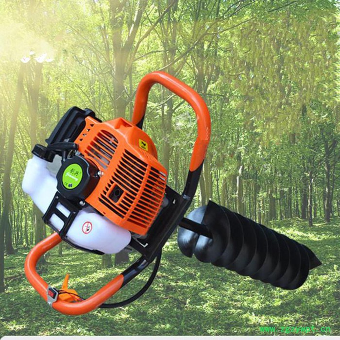 山药打孔种植用挖坑机  两冲程专业挖坑地钻机  厂家定制汽油8马力挖坑机图2