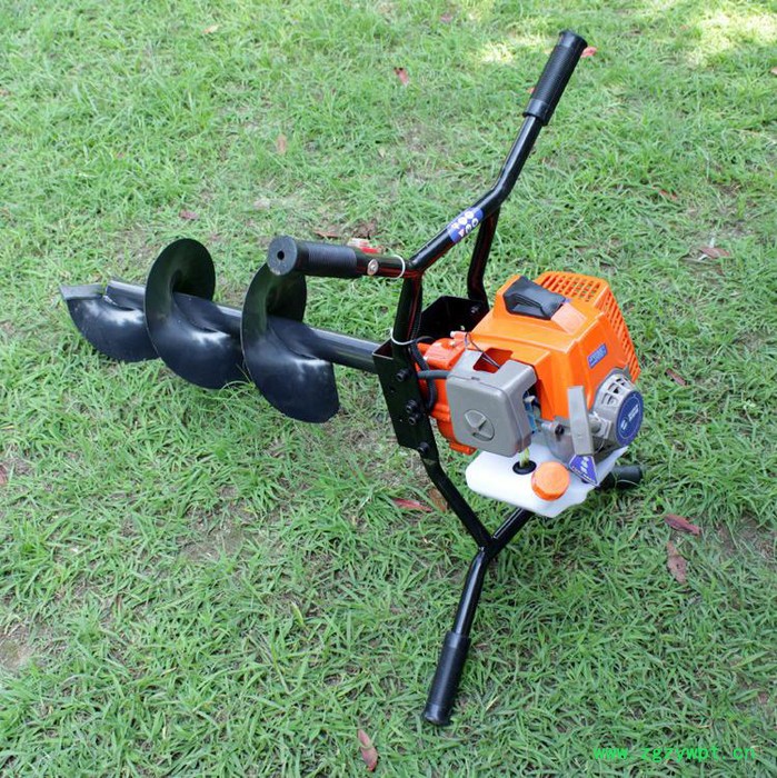 山药打孔种植用挖坑机  两冲程专业挖坑地钻机  厂家定制汽油8马力挖坑机图3