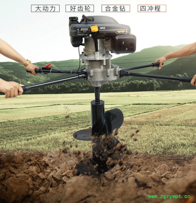 树桩打洞专用挖坑机桐乡大棚立柱打坑机价格山药挖坑机图3