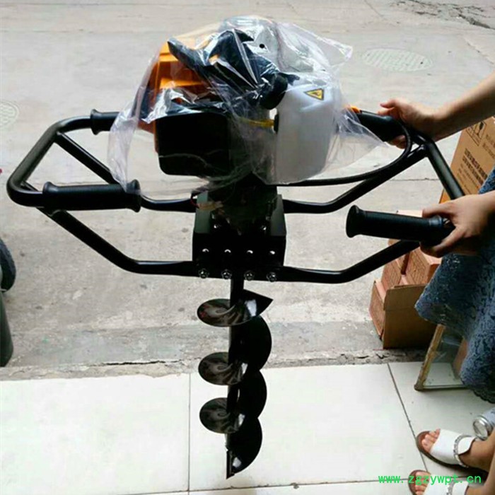 手提式挖坑机 自动打洞机使用视频 农业打药机 苗木种植挖坑机图5