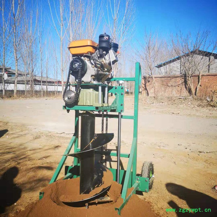 果园施肥打坑机  启航植树造林挖坑机 山药种植地钻机图3